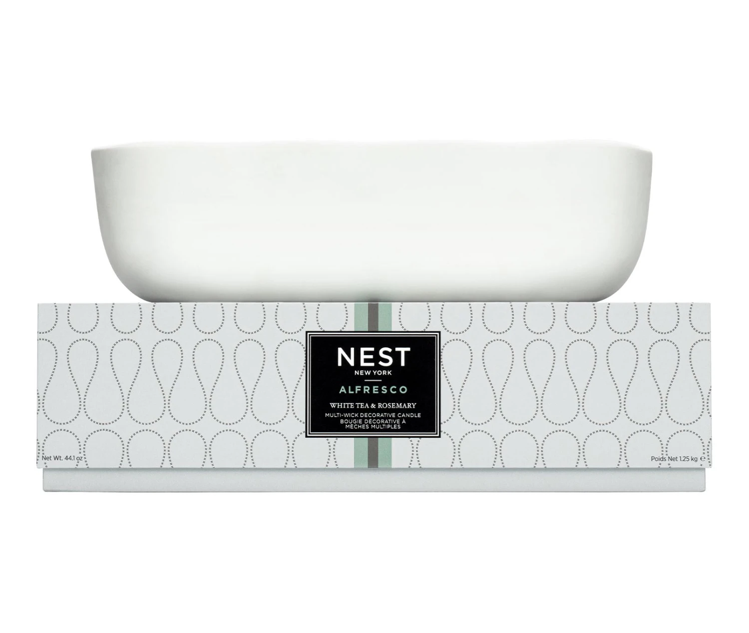 White Tea & Rosemary Alfresco Multi-Wick Decorative Candle White Tea & Rosemary Alfresco Multi-Wick Decorative Candle -Fragrances Sales NESTNY ALF WTR CAN MULTI 1 white background