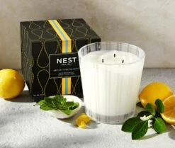Amalfi Lemon & Mint 3-Wick Candle -Fragrances Sales NESTNY CORE AML CAN 3W 3