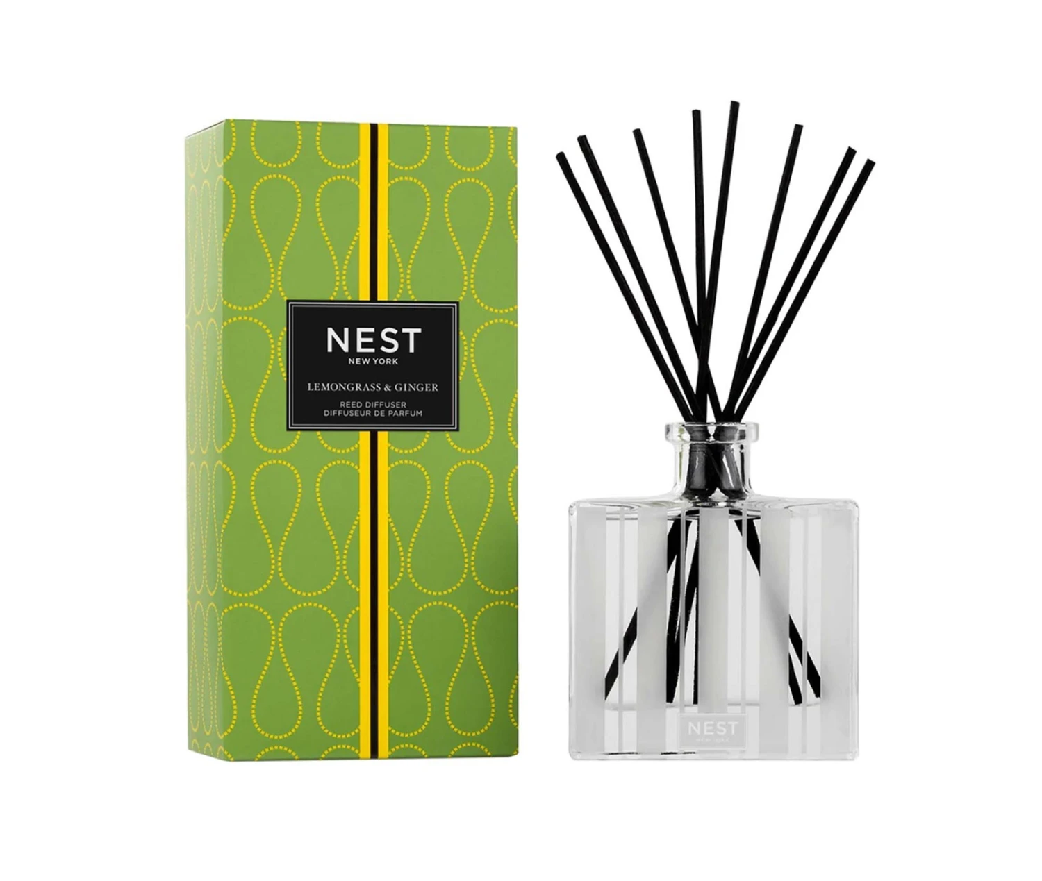 Lemongrass & Ginger Reed Diffuser Lemongrass & Ginger Reed Diffuser -Fragrances Sales NESTNY CORE LG DIF REED 1 white background