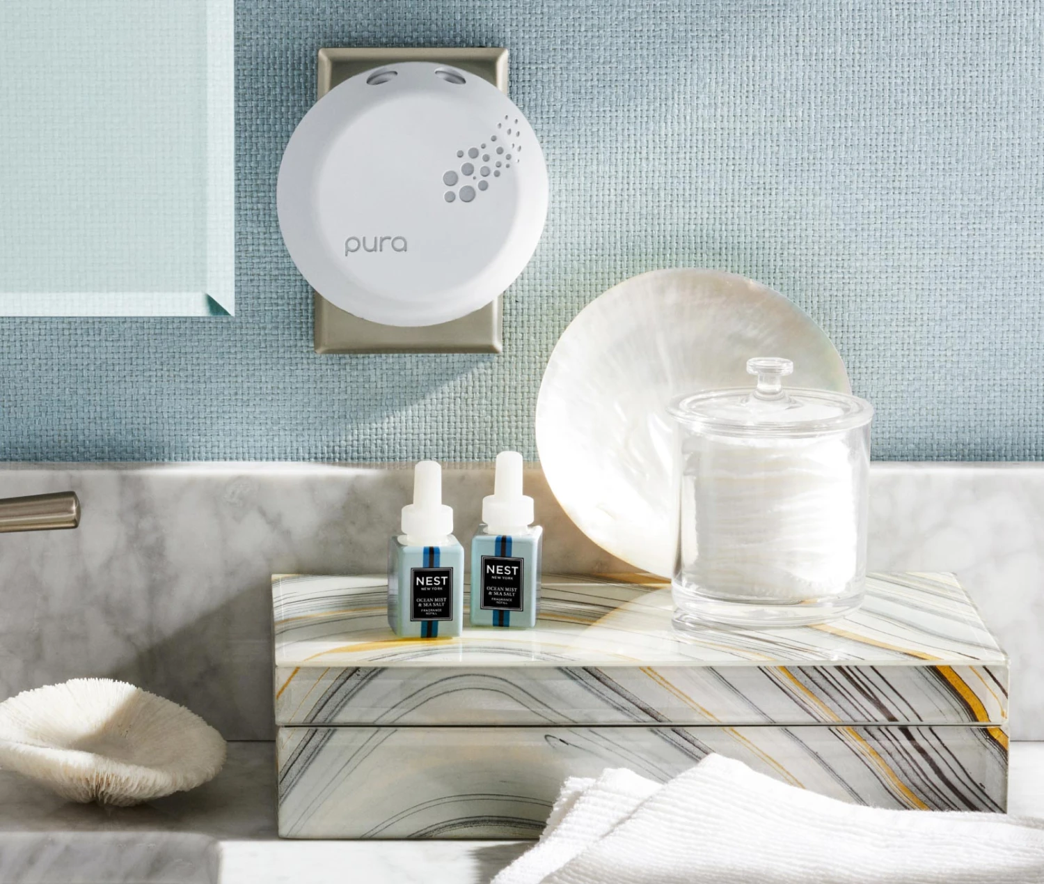 Ocean Mist & Sea Salt Refill Duo for Pura Smart Home Fragrance Diffuser Ocean Mist & Sea Salt Refill Duo For Pura Smart Home Fragrance Diffuser -Fragrances Sales NESTNY CORE OS DIF PURA REF 2