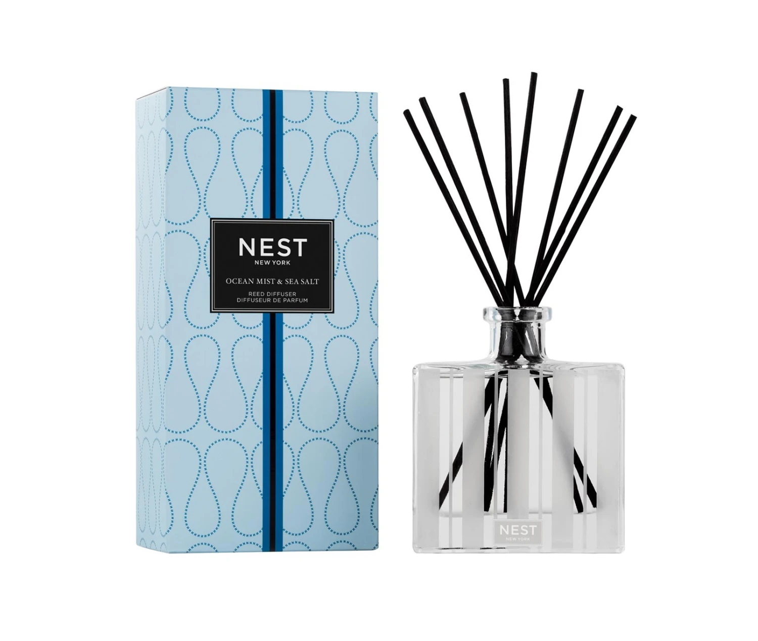 Ocean Mist & Sea Salt Reed Diffuser Ocean Mist & Sea Salt Reed Diffuser -Fragrances Sales NESTNY CORE OS DIF REED 1 white background