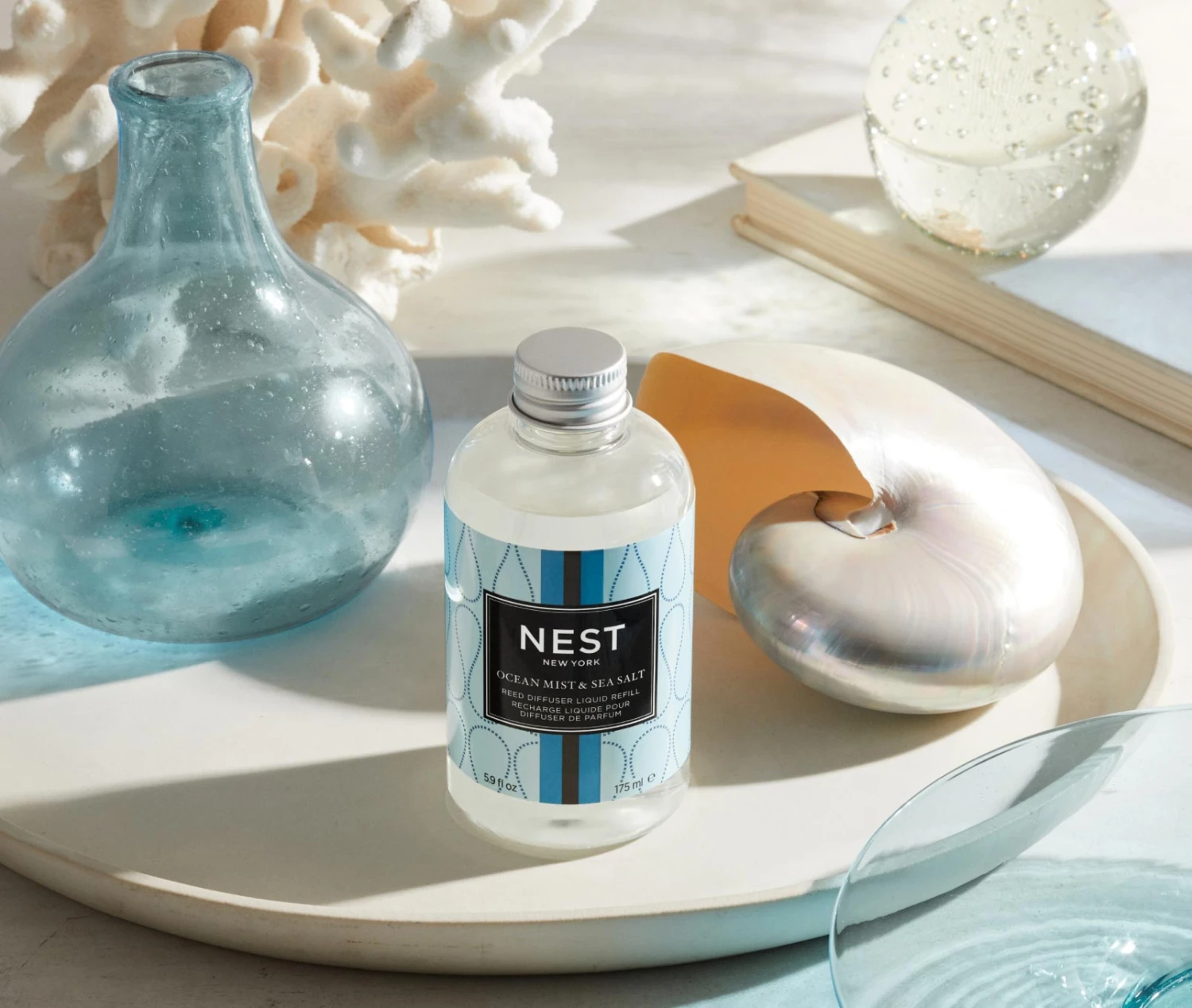 Ocean Mist & Sea Salt Reed Diffuser Liquid Refill Ocean Mist & Sea Salt Reed Diffuser Liquid Refill -Fragrances Sales NESTNY CORE OS DIF REED REF 2