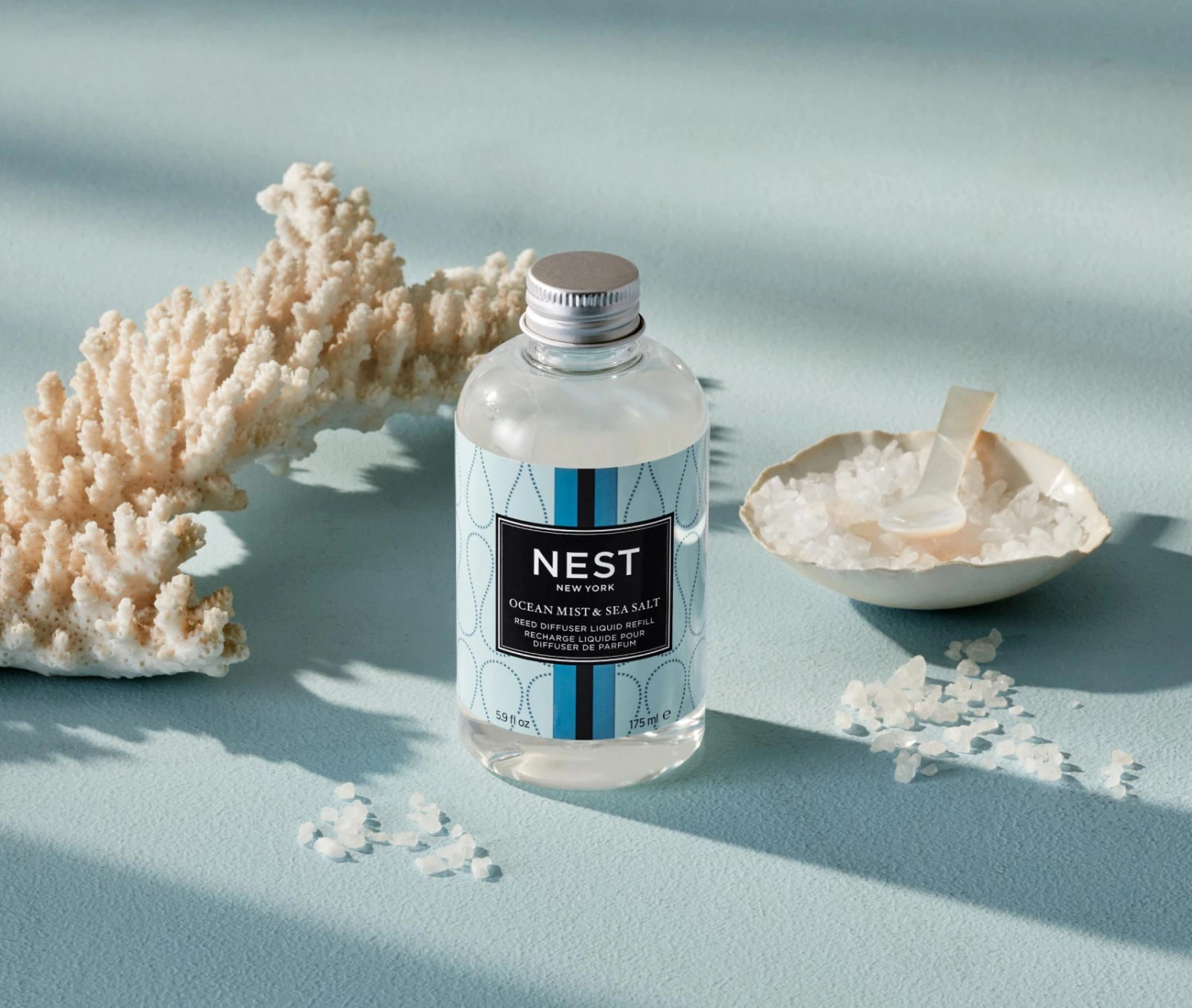 Ocean Mist & Sea Salt Reed Diffuser Liquid Refill Ocean Mist & Sea Salt Reed Diffuser Liquid Refill -Fragrances Sales NESTNY CORE OS DIF REED REF 3