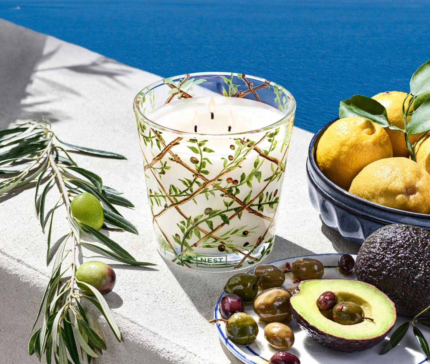 Santorini Olive & Citron Specialty 3-Wick Candle Santorini Olive & Citron Specialty 3-Wick Candle -Fragrances Sales NESTNY CORE SOC CAN 3W SPEC 2