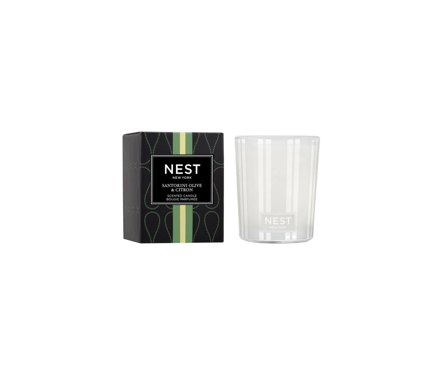 Santorini Olive & Citron Votive Candle Santorini Olive & Citron Votive Candle -Fragrances Sales NESTNY CORE SOC CAN V 1 white background