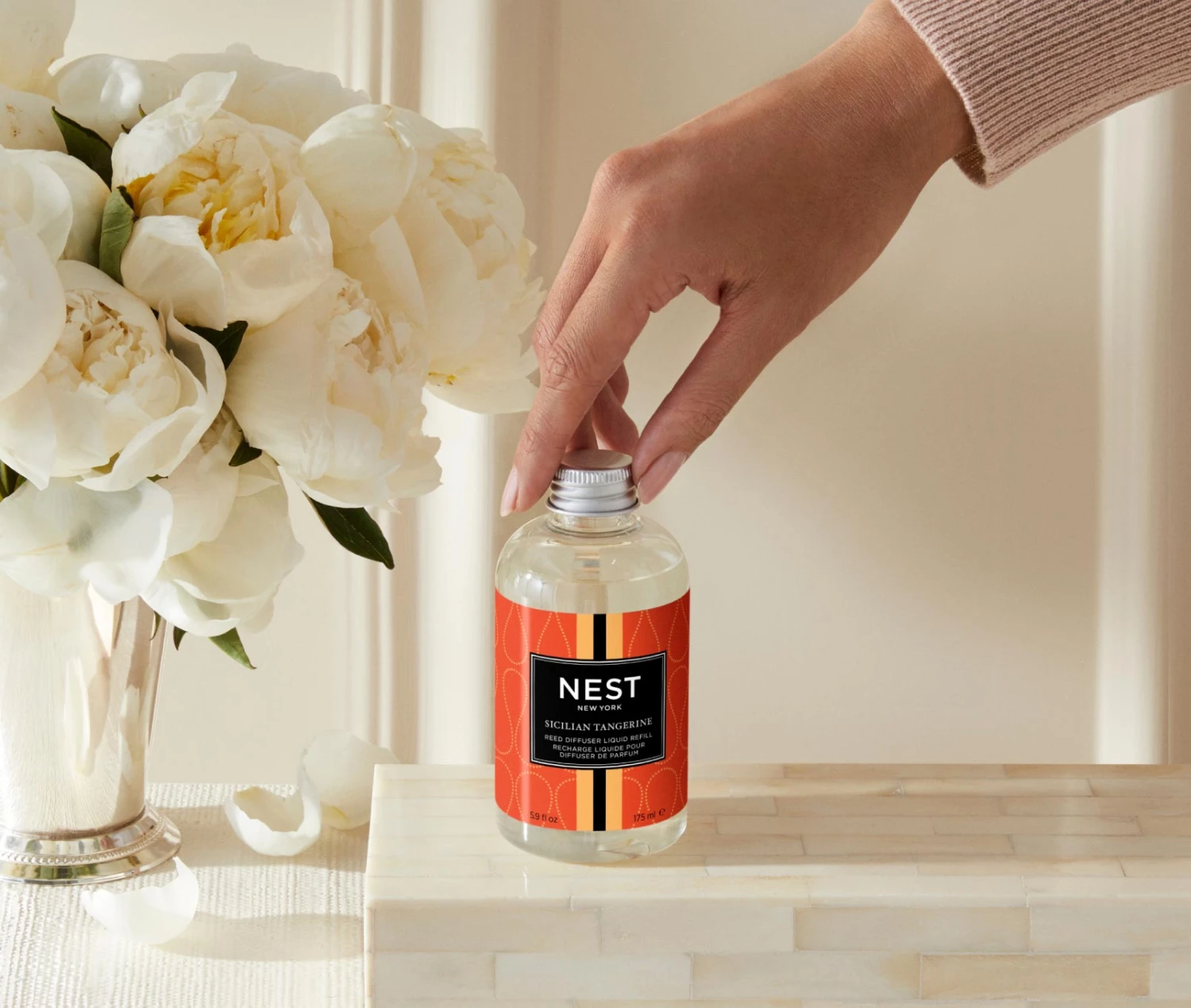 Sicilian Tangerine Reed Diffuser Liquid Refill Sicilian Tangerine Reed Diffuser Liquid Refill -Fragrances Sales NESTNY CORE ST DIF REED REF 3