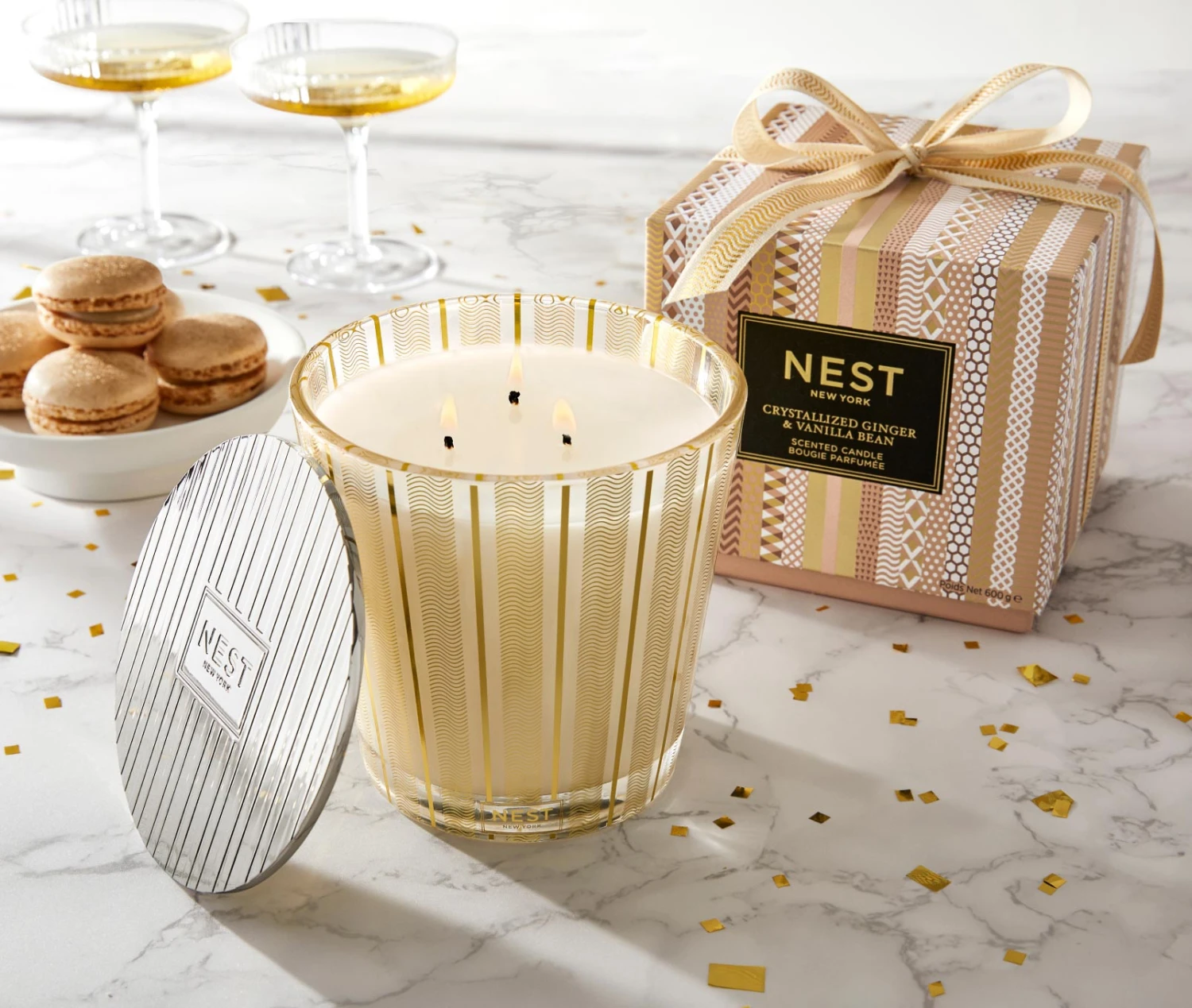 Crystallized Ginger & Vanilla Bean 3-Wick Candle Crystallized Ginger & Vanilla Bean 3-Wick Candle -Fragrances Sales NESTNY FF CGVB CAN 3W 2 1