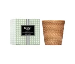 Rattan Wild Mint & Eucalyptus Classic Candle