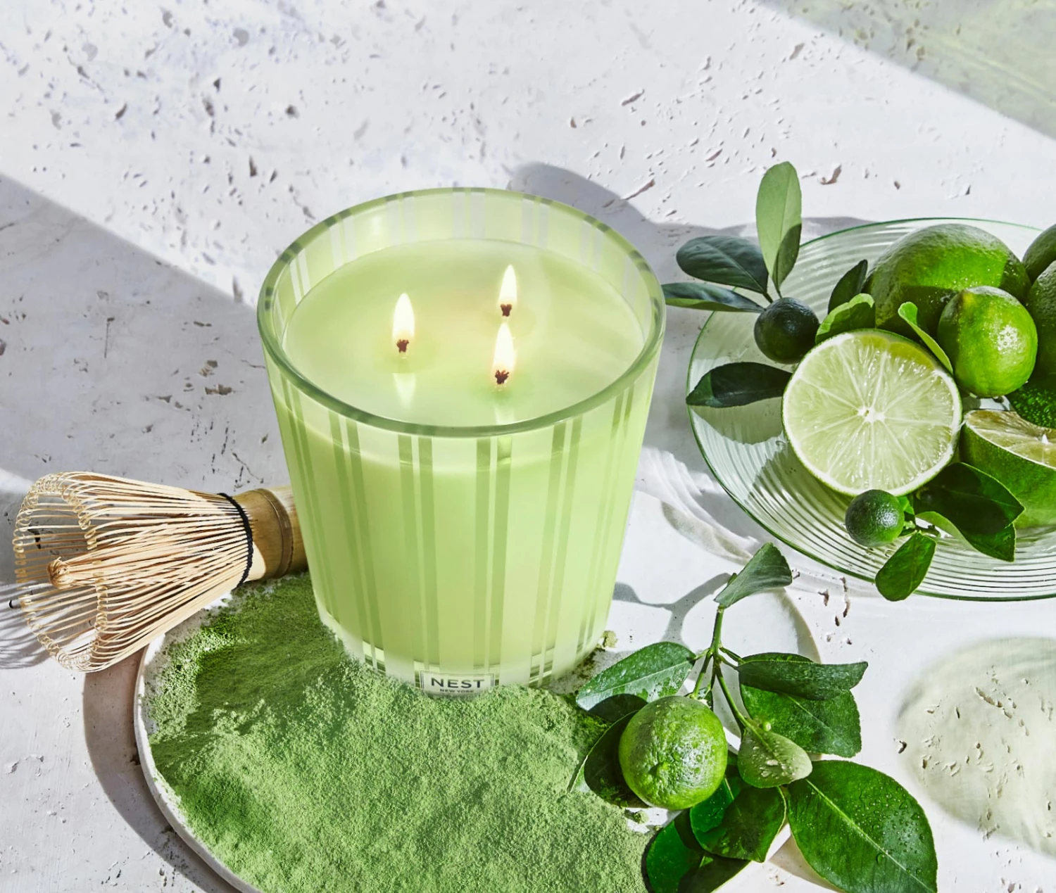 Lime Zest & Matcha 3-Wick Candle Lime Zest & Matcha 3-Wick Candle -Fragrances Sales NESTNY WELL LZM CAN 3W 2